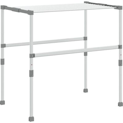 vidaXL Tørrer til tøj - Aluminium - 83x(50-55)x(40-85)cm - Sølv - Tørrer til tøj vidaXL Tørrer til tøj - Aluminium - 83x(50-55)x(40-85)cm - Sølv - Tørrer til tøj