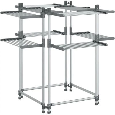 vidaXL Aluminium Wäscheleine 107x107x120 cm - Wäscheständer vidaXL Aluminium Wäscheleine 107x107x120 cm - Wäscheständer