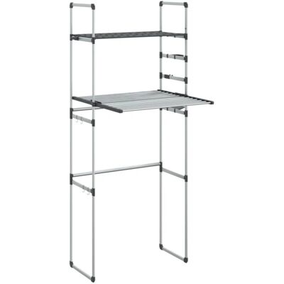 vidaXL Étagère pour machine à laver 77x52x192 cm aluminium - Étagère pour machine à laver - Publicité vidaXL Étagère pour machine à laver 77x52x192 cm aluminium - Étagère pour machine à laver - Publicité
