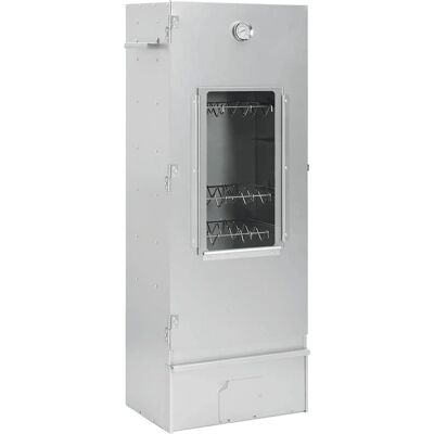 Fumoir BBQ vidaXL avec copeaux de bois - Grill d'extérieur - Acier galvanisé Fumoir BBQ vidaXL avec copeaux de bois - Grill d'extérieur - Acier galvanisé
