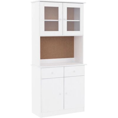 vidaXL Hochschrank - Wohnzimmeraufbewahrung - Weiß - Sideboard/Buffet vidaXL Hochschrank - Wohnzimmeraufbewahrung - Weiß - Sideboard/Buffet