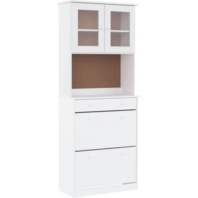 vidaXL Weißes Highboard - Wohnzimmer Schrank vidaXL Weißes Highboard - Wohnzimmer Schrank