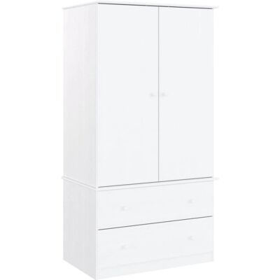 vidaXL ALTA Blanco 90x55x170 cm Madera de pino maciza Armario - Armario vidaXL ALTA Blanco 90x55x170 cm Madera de pino maciza Armario - Armario