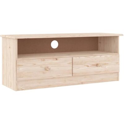 vidaXL ALTA Brauner Holz-TV-Schrank mit Schubladen - TV-Schrank vidaXL ALTA Brauner Holz-TV-Schrank mit Schubladen - TV-Schrank