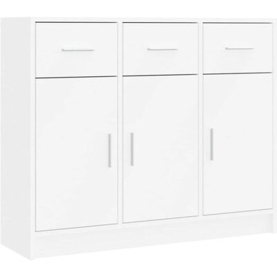 vidaXL Witte Dressoir Opbergkast - Sideboard Storage Cabinet vidaXL Witte Dressoir Opbergkast - Sideboard Storage Cabinet