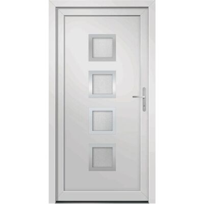 vidaXL Haustür Weiß 88x200 cm PVC - Haustür vidaXL Haustür Weiß 88x200 cm PVC - Haustür