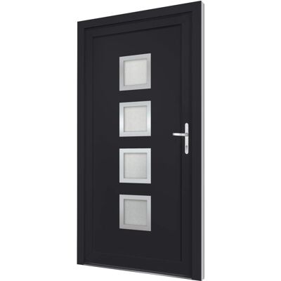 vidaXL Haustür - 108x208 cm PVC Anthrazit vidaXL Haustür - 108x208 cm PVC Anthrazit