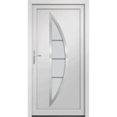 vidaXL Haustür Weiß 88x200 cm PVC - Haustür vidaXL Haustür Weiß 88x200 cm PVC - Haustür