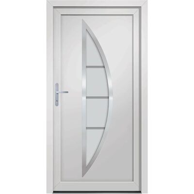 vidaXL Haustür Weiß 98x190 cm PVC - Front Door vidaXL Haustür Weiß 98x190 cm PVC - Front Door