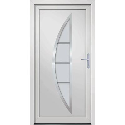 vidaXL Haustür Weiß 88x200 cm PVC - Haustür vidaXL Haustür Weiß 88x200 cm PVC - Haustür