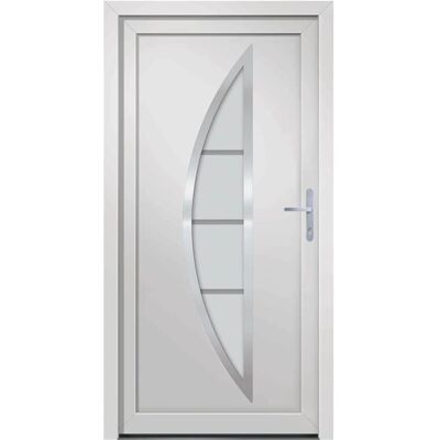 vidaXL Haustür Weiß 98x200 cm PVC - Haustür vidaXL Haustür Weiß 98x200 cm PVC - Haustür