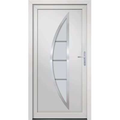 vidaXL Haustür Weiß 98x208 cm PVC - Haustür vidaXL Haustür Weiß 98x208 cm PVC - Haustür