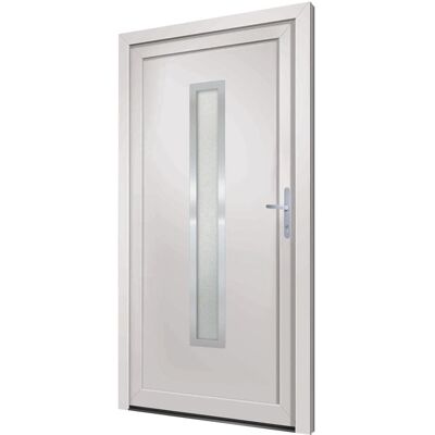 vidaXL Haustür Weiß 108x200 cm PVC - Haustür vidaXL Haustür Weiß 108x200 cm PVC - Haustür