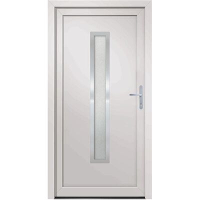 vidaXL Haustür Weiß 108x208 cm PVC - Haustür vidaXL Haustür Weiß 108x208 cm PVC - Haustür