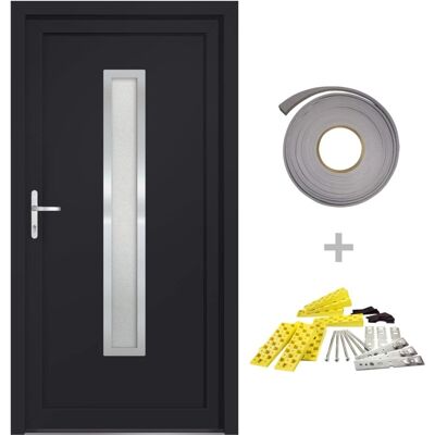 vidaXL Haustür Anthrazit 98x200 cm PVC - Haustür vidaXL Haustür Anthrazit 98x200 cm PVC - Haustür