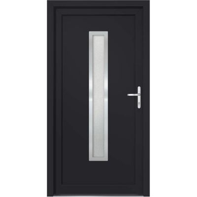 vidaXL Haustür Anthrazit 88x200 cm PVC - Haustür vidaXL Haustür Anthrazit 88x200 cm PVC - Haustür