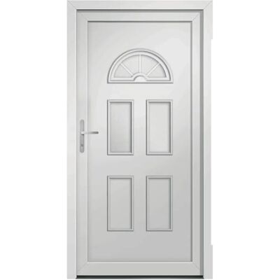 vidaXL Haustür Weiß 98x198 cm PVC - Front Door vidaXL Haustür Weiß 98x198 cm PVC - Front Door