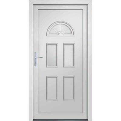 vidaXL Witte PVC Buitenpoort - Beveiliging & Isolatie vidaXL Witte PVC Buitenpoort - Beveiliging & Isolatie