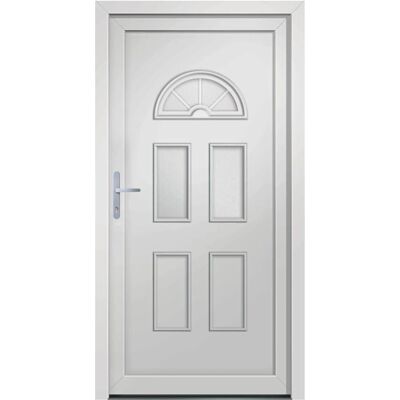 vidaXL Weiße Eingangstür 98x208cm PVC vidaXL Weiße Eingangstür 98x208cm PVC