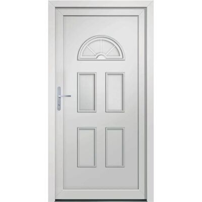 vidaXL Weiße PVC Haustür - Haustür vidaXL Weiße PVC Haustür - Haustür