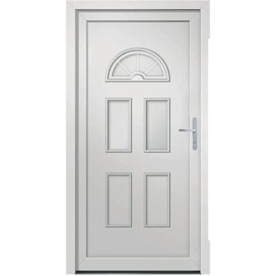vidaXL Witte PVC Voordeur - Voordeur vidaXL Witte PVC Voordeur - Voordeur