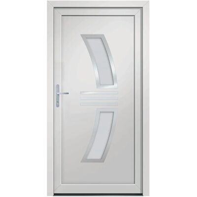vidaXL Haustür Weiß 98x208 cm PVC - Haustür vidaXL Haustür Weiß 98x208 cm PVC - Haustür