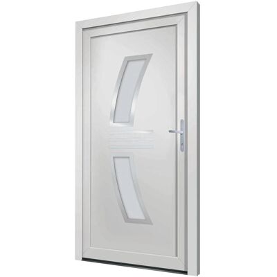 vidaXL Haustür Weiß 98x208 cm PVC - Haustür vidaXL Haustür Weiß 98x208 cm PVC - Haustür