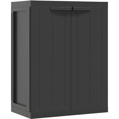 vidaXL armoire de jardin - Noir - Rangement extérieur en plastique vidaXL armoire de jardin - Noir - Rangement extérieur en plastique