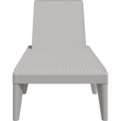 vidaXL Sonnenliege Grau 186x60x29 cm - Sonnenliege vidaXL Sonnenliege Grau 186x60x29 cm - Sonnenliege