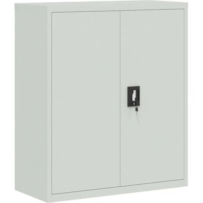vidaXL Kantoor Kast Lichtgrijs 90x40x105 cm Staal - Opslag vidaXL Kantoor Kast Lichtgrijs 90x40x105 cm Staal - Opslag