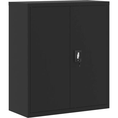 Armoire en acier vidaXL - Avec serrure, Étagères réglables - Publicité Armoire en acier vidaXL - Avec serrure, Étagères réglables - Publicité
