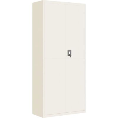 vidaXL White Steel Office File Cabinet - 90x40x200 cm - File Cabinet vidaXL White Steel Office File Cabinet - 90x40x200 cm - File Cabinet