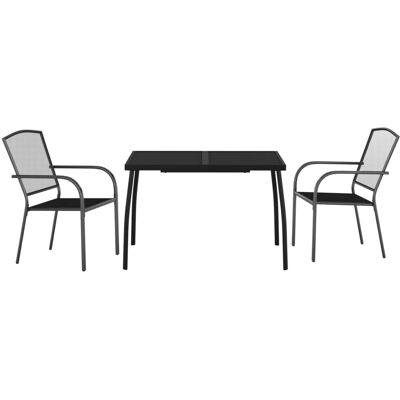 vidaXL Puutarhasyöttösetti 110 cm Antrasiitti Teräs vidaXL Puutarhasyöttösetti 110 cm Antrasiitti Teräs