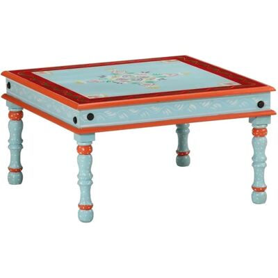 vidaXL Blaues handgemaltes Mangoholz Couchtisch - Couchtisch vidaXL Blaues handgemaltes Mangoholz Couchtisch - Couchtisch