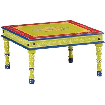 vidaXL Groene Handgeschilderde Mango Salontafel - Salontafel vidaXL Groene Handgeschilderde Mango Salontafel - Salontafel