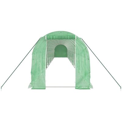 Serre vidaXL 16x2x2m Structure en Acier - Vert Serre vidaXL 16x2x2m Structure en Acier - Vert