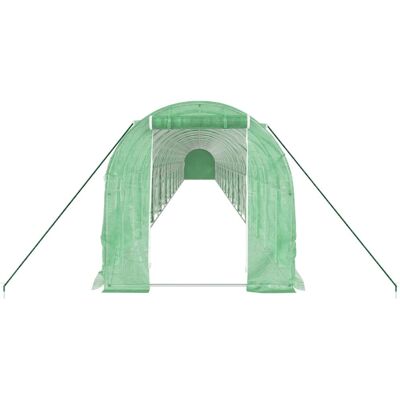 Serre vidaXL - Structure en acier - 24x2x2 m - Vert - Jardin Serre vidaXL - Structure en acier - 24x2x2 m - Vert - Jardin