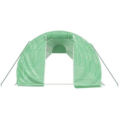 vidaXL Gewächshaus 24x3x2 m mit Stahlrahmen - Gewächshaus vidaXL Gewächshaus 24x3x2 m mit Stahlrahmen - Gewächshaus