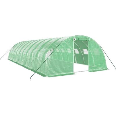 Szklarnia vidaXL 10x4x2m z ramą stalową - Pokrycie z PE odporne na UV Szklarnia vidaXL 10x4x2m z ramą stalową - Pokrycie z PE odporne na UV