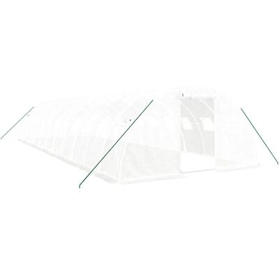 Szklarnia vidaXL 12x4x2 m z stalowym szkieletem - Szklarnia Szklarnia vidaXL 12x4x2 m z stalowym szkieletem - Szklarnia