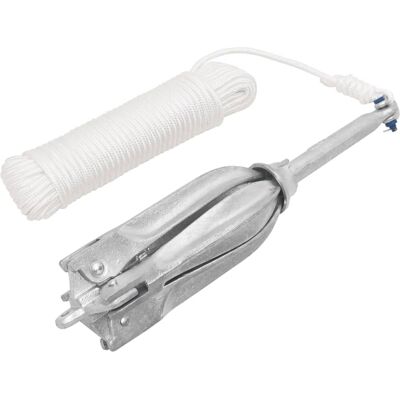 vidaXL 12 kg Foldbar anker med tov - Marinebådeudstyr vidaXL 12 kg Foldbar anker med tov - Marinebådeudstyr