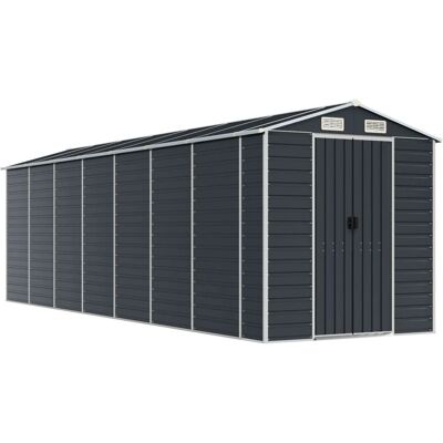 vidaXL Gartenschuppen Anthrazit 191x640x198 cm Verzinkter Stahl - Gartenschuppen vidaXL Gartenschuppen Anthrazit 191x640x198 cm Verzinkter Stahl - Gartenschuppen