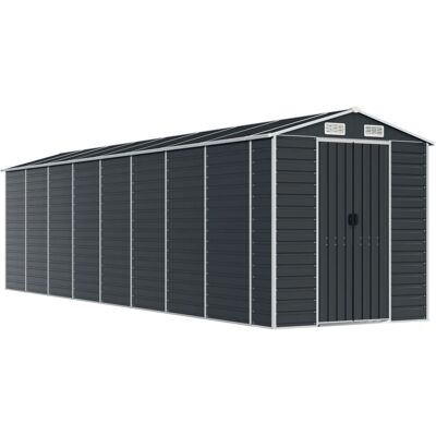 vidaXL Gartenschuppen Anthrazit Stahl 191x725x198 cm - Gartenschuppen vidaXL Gartenschuppen Anthrazit Stahl 191x725x198 cm - Gartenschuppen