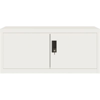 Armoire archivador en acier blanc vidaXL 90x40x145 cm Armoire archivador en acier blanc vidaXL 90x40x145 cm