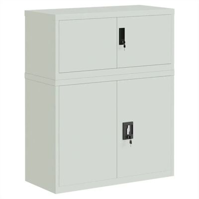 vidaXL Model 437214 - File Cabinet, Steel, Light Grey - File Cabinet vidaXL Model 437214 - File Cabinet, Steel, Light Grey - File Cabinet