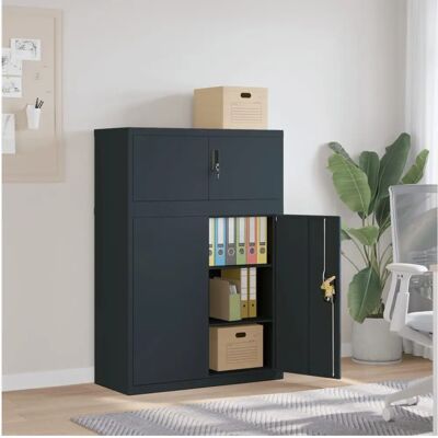 vidaXL Stahlarchivschrank 90x40x130cm - Büro Aufbewahrung vidaXL Stahlarchivschrank 90x40x130cm - Büro Aufbewahrung
