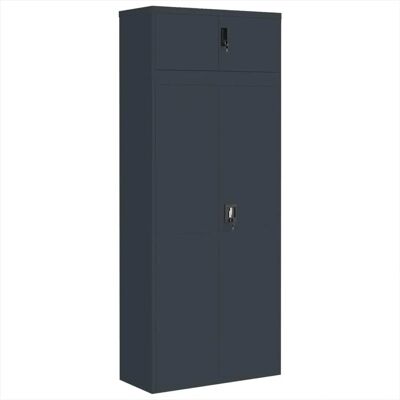 vidaXL Stahl Aktenschrank Anthrazit 90x40x220 cm - Aktenschrank vidaXL Stahl Aktenschrank Anthrazit 90x40x220 cm - Aktenschrank
