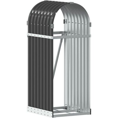 vidaXL Feuerholzunterstand - 40x45x100 cm Verzinkter Stahl vidaXL Feuerholzunterstand - 40x45x100 cm Verzinkter Stahl