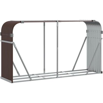 vidaXL Feuerholzständer - 180x45x100 cm - Stahl für Außen vidaXL Feuerholzständer - 180x45x100 cm - Stahl für Außen