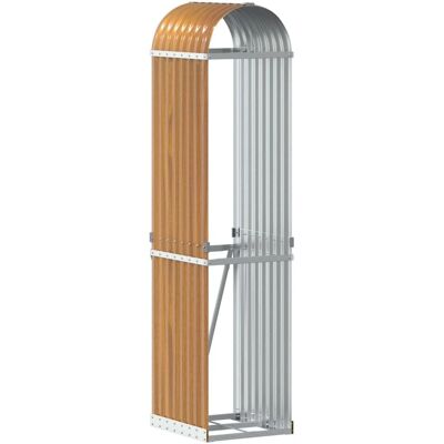 vidaXL Feuerschutzhütte - Verzinkter Stahl - Hellbraun - 40x45x170 cm vidaXL Feuerschutzhütte - Verzinkter Stahl - Hellbraun - 40x45x170 cm